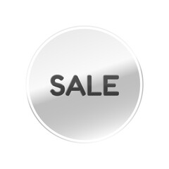 光沢のあるアイコン_SALE_Fredoka font_線囲み丸型_SILVER