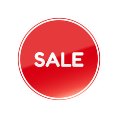 光沢のあるアイコン_SALE_Fredoka font_線囲み丸型_RED