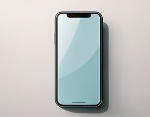 a blank screen of a cell phone a cell phone mockup isolated on a white background generative ai
