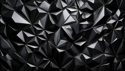 black crystal facet background
