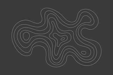 Minimal line organic shapes. Soft wavy forms and natural flow. Vector design for eco visuals.