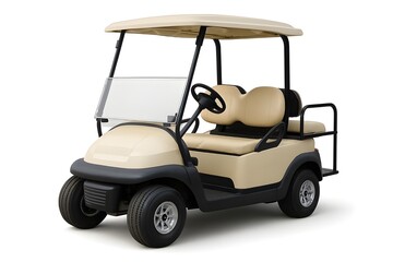 golf cart isolated on white background for transport and leisure concept