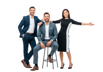 Stylish Business Team in Professional Attire