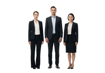 Corporate Team in Formal Business Attire