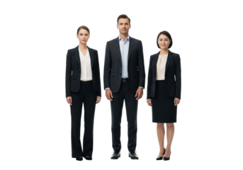 Corporate Team in Formal Business Attire