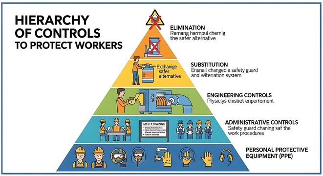 Hierarchy of Controls - Protecting Workers with Safety Measures.