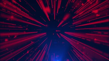 VJ Abstract Heart Line Moveing Background - Powered by Adobe