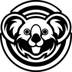 Filled style icon showing koala symbol
