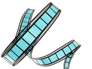 Fototapeta premium ovie stripe curl cinema festival golden, video - 3d rednering