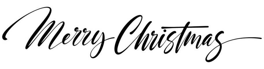 Merry christmas lettering calligraphy vector eps