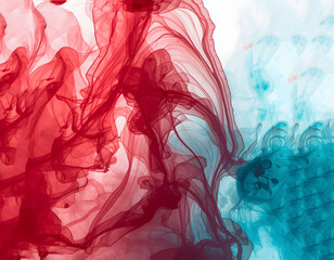 Fototapeta premium Creative watercolor design with swirling paint patterns