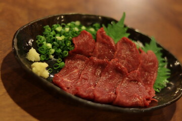 Horse sashimi