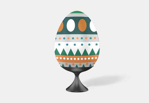 Easter Chocolate Egg Mockup PSD