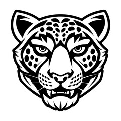A filled style icon representing a tiger face