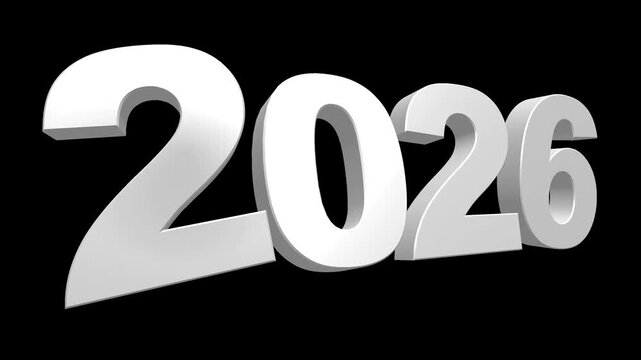 nowy rok, sylwester, data, liczby, cyfry, tekst,, zmiana, 2025, 2026