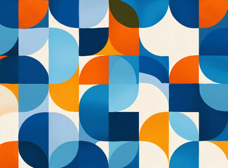 Retro mid-century modern background pattern