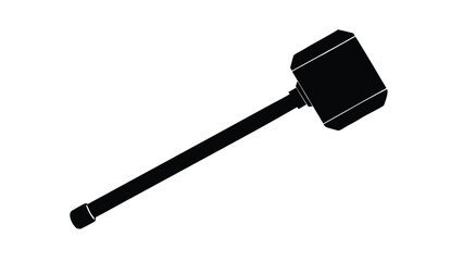 black metal shovel tool isolated on white background