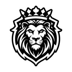 A glyph style icon showing a leo logo