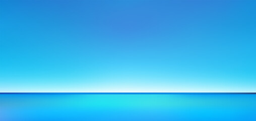 Abstract gradient podium background. Neon, light and dark blue empty 3d studio backdrop. Clean scene for product presentation mockup template. Vector illustration.