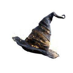 Magical Witch Hat, isolated on transparent background