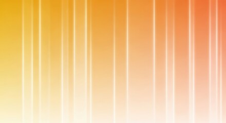Obraz premium Abstract background with vertical glowing lines in a gradient of yellow to orange and red, modern design with light streaks