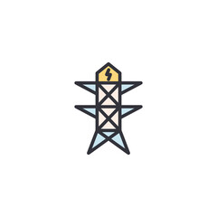 A high-voltage transmission tower representing national power infrastructure, electricity networks, and renewable energy distribution.