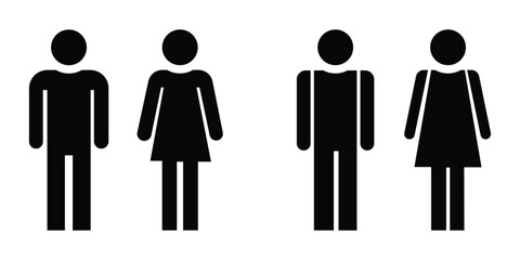 Man and woman icon vector symbol .