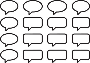 Obraz premium Engaging speech bubbles for modern communication