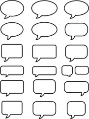 Obraz premium Versatile speech bubbles for expressive communication