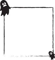 Spooky Halloween Bats Frame