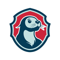 Seal Emblem Logo Design animal badge