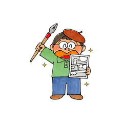 漫画家の男性