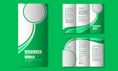 Clean Business Trifold Brochure Layout