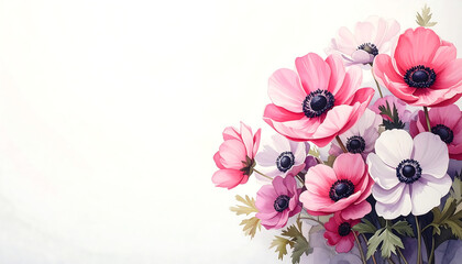 A anemone flower bouquet 
