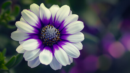 Obraz premium Datura Flowers (Jimsonweed): Large, Showy Trumpet-Shaped Blooms in White, Purple or Pink—Growing in Temperate/Tropical Regions (Roadsides, Wastelands), Known for Toxic Alkaloids (Atropine, Scopolamine