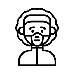 Medical personnel icon