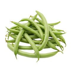 Pile of Fresh Green Beans on a Black Background string beans vegetables