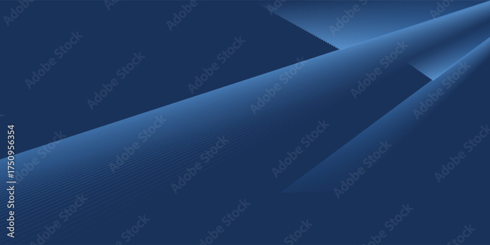 Wall mural navy blue abstract background with halftone wavy smooth pattern. small spot light box. curve line, c