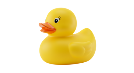 Bright Yellow Rubber Duck Toy Floating for Bath Time Fun and Childhood Play