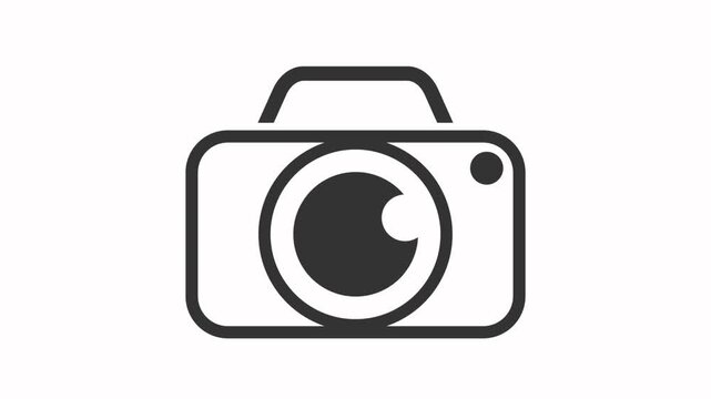 camera  icon animation simple  flat