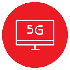 5G Icon Rounded Logo