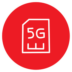 5G Icon Rounded Logo