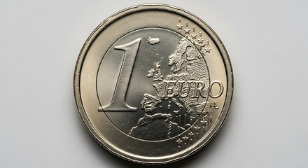 One Euro Coin - Currency of the European Union.