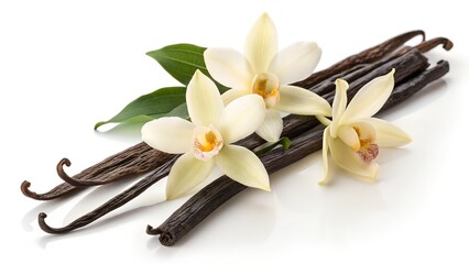 Vanilla Pods and Flowers