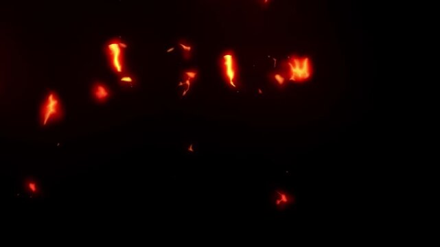 Fire flame tourch looping animation with alpha channel