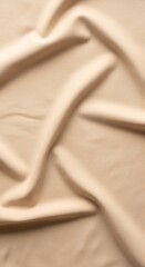 Elegant Beige Fabric with Soft Folds and Subtle Texture.