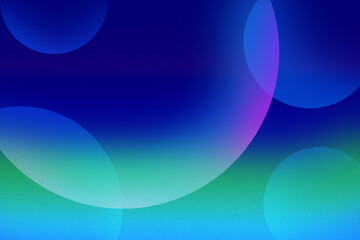 Abstract blue and green gradient with soft spherical shapes