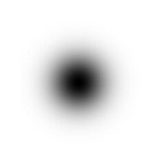 Blurry Shadow Circle, Isolated on Transparent Background
