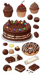 Delicious Chocolate Desserts - Cake, Cupcakes, Truffles, and More.