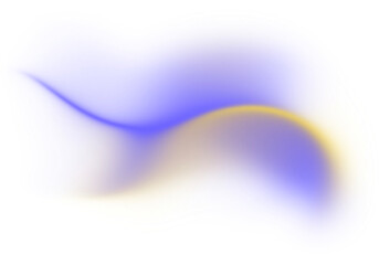 Abstract Swirl Background with Blue and Yellow PNG Shape on Transparent Background